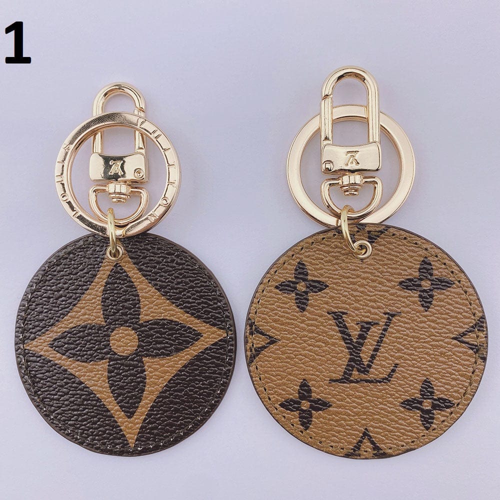 Tunde Store Louis Vuitton Rounded Leather Keychain | Bag Keychain