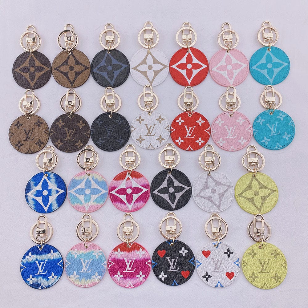 Tunde Store Louis Vuitton Rounded Leather Keychain | Bag Keychain