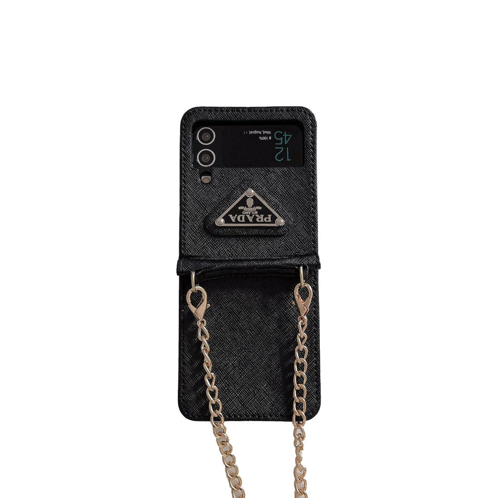 Tunde Store Prada Z Flip/Z Fold Phone Cases with Detachable Strap