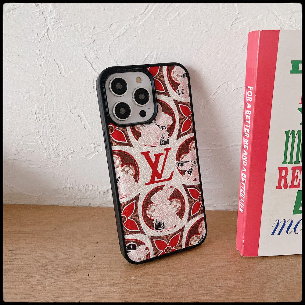 Tunde Store Red and Pink Louis Vuitton iPhone Cases - Perfect Fit for Various iPhone Models