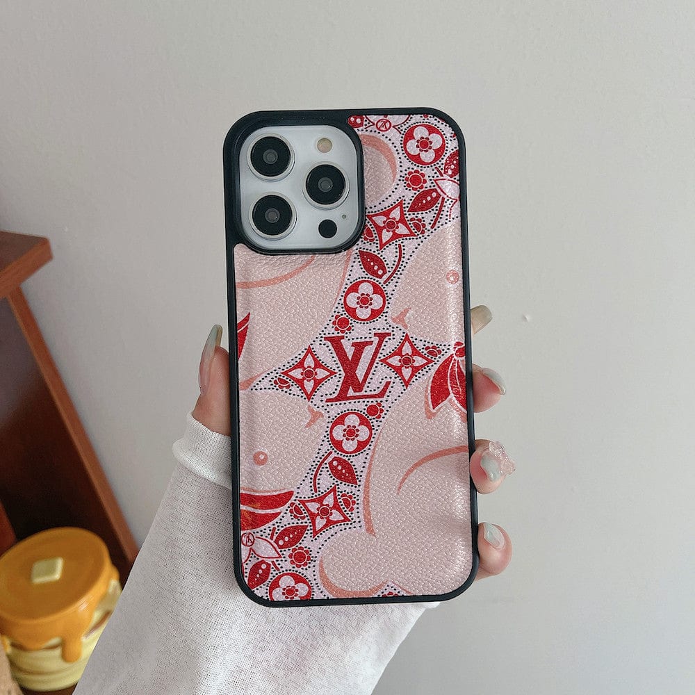 Tunde Store Red and Pink Louis Vuitton iPhone Cases - Perfect Fit for Various iPhone Models