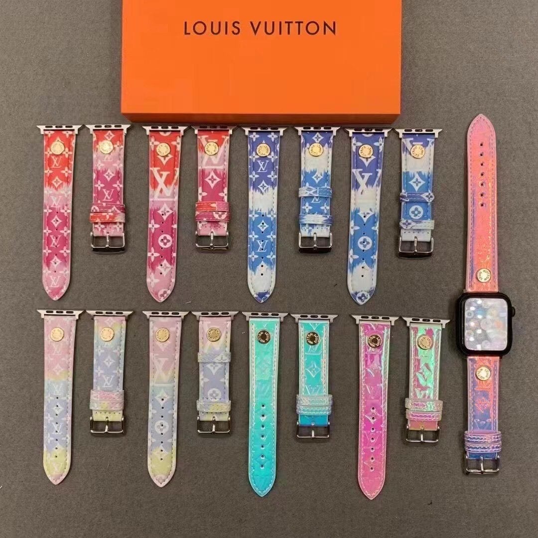 Tunde Store Smooth Leather Louis Vuitton Watch Band 38/40/41/42/44/45/49 mm